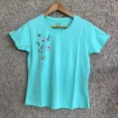 Green Solid T-Shirt for Women
