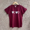 Marron Solid T-Shirt for Women