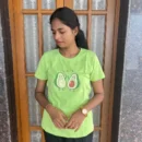 Green Solid T-Shirt for Women