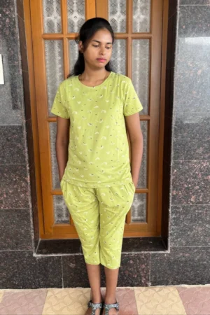 Green Capri Set
