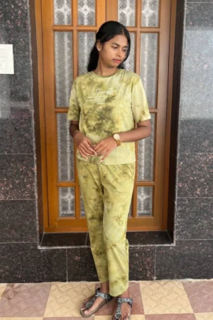 Green Tie and Dye Co-Ord Set