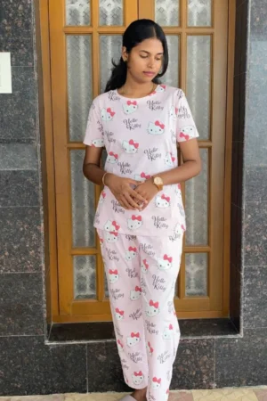 Pink kitty Co-Ord Set