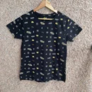 Dark Black Printed t-shirt