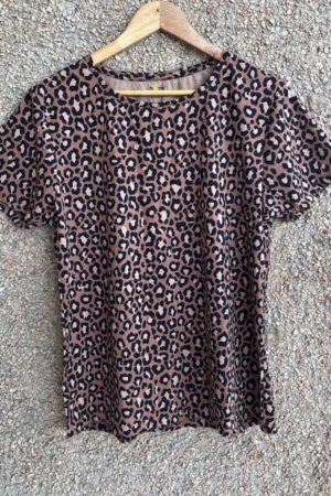 Brown Printed T-Shirts