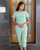 Green Capri Set