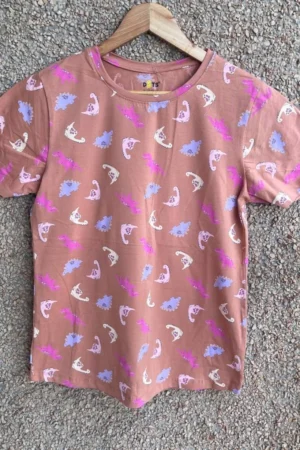 Pink Printed T-Shirts
