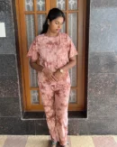 Dusty rose Tie and Dye Co-Ord Set