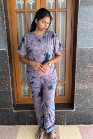 Violet Tie and Dye Co-Ord Set