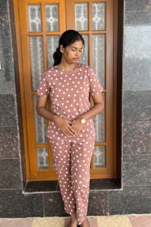 Brown Heart Co-Ord Set