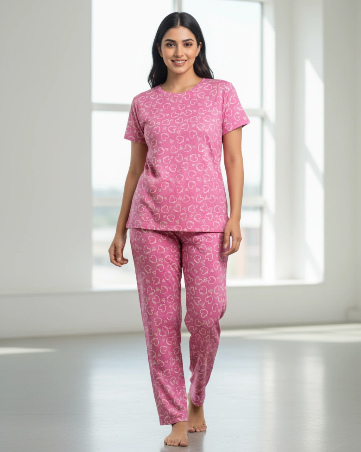 Pink Heart Co-Ord Set