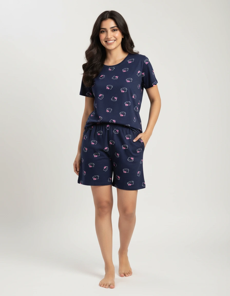 Navy shorts sets