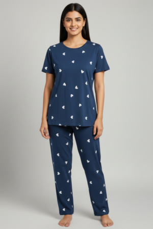 Navy heart Co-Ord Set