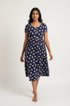Navy rainbow Frock
