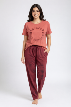 Coral Pyjama Set
